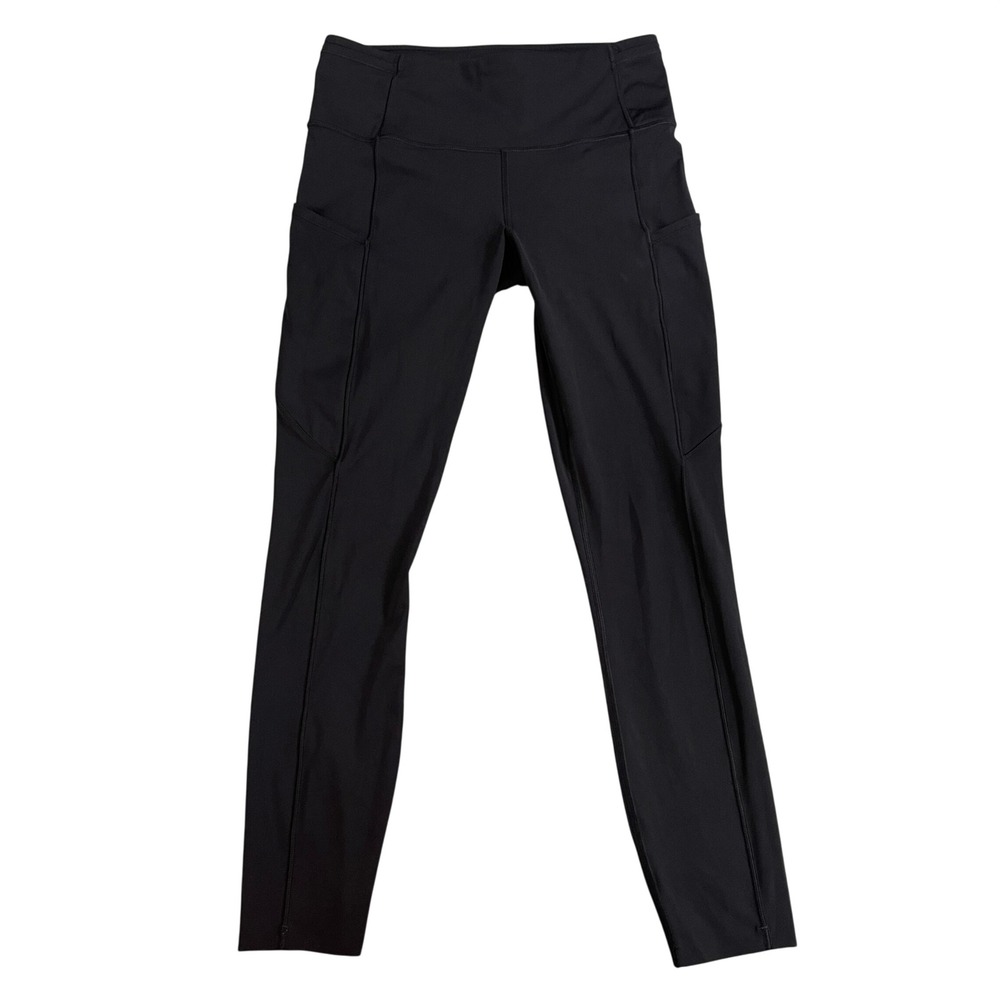 Lululemon Fast & Free 7/8 Tight II Nulux Leggings Womens 6 Black Running